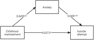 The Association Between Suicide Attempts, Anxiety, and Childhood Maltreatment Among Adolescents and Young Adults With First Depressive Episodes